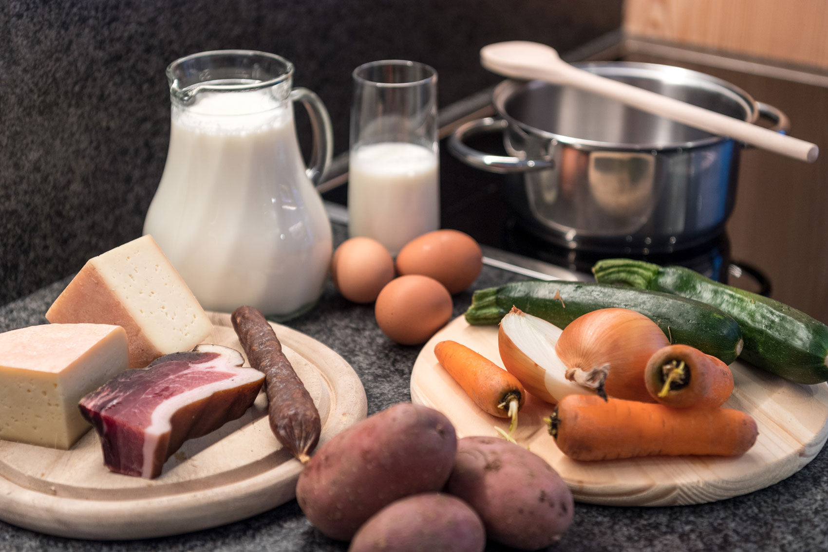 Kochen in der Ferienwohnung in Villnöss